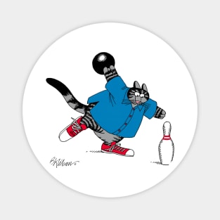 B kliban cat bowling Magnet